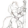 Barbarian Wolf - Sketch