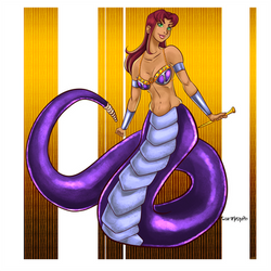 Starfire as a Naga