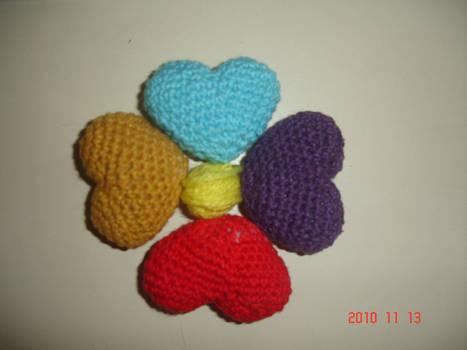 Amigurumi hearts