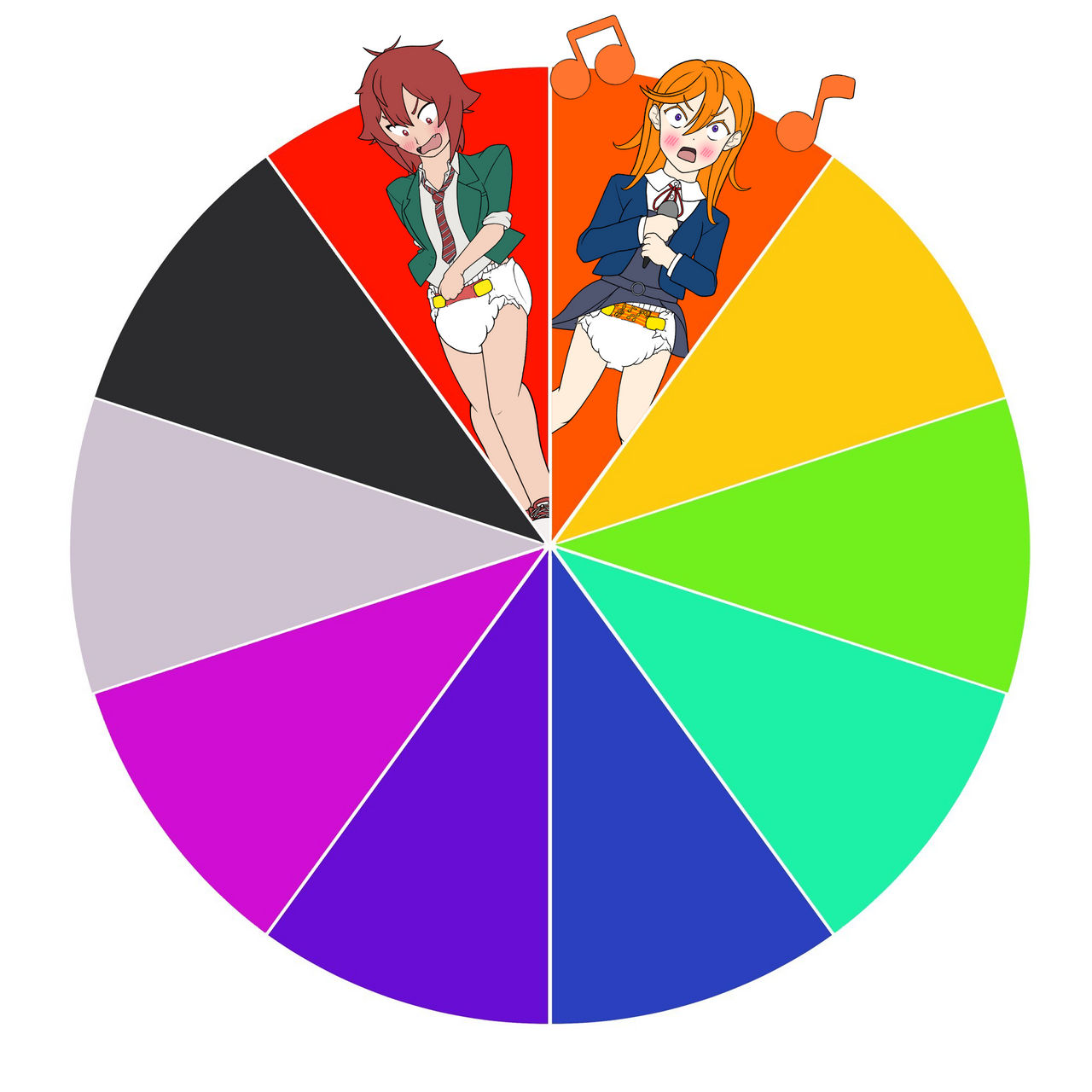 Deviantart Color Wheel Collab Color wheel 01 2/10 by rockmanzx39 on DeviantArt