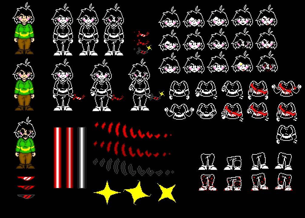 Chara sprite sheet by Ralseismoking on DeviantArt