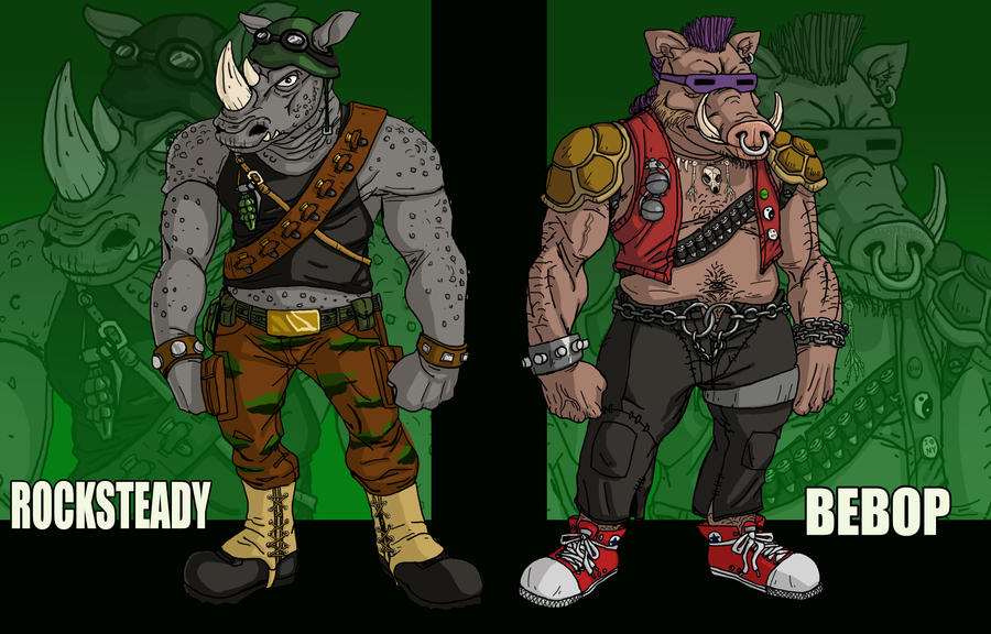 Rocksteady and Bebop by DLTabor on DeviantArt