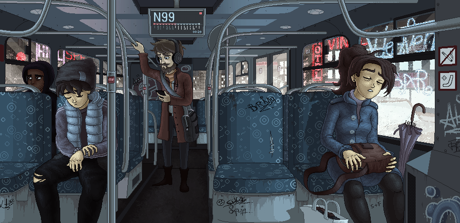 Bus Ride Deviantart night bus ride by radshoe on DeviantArt