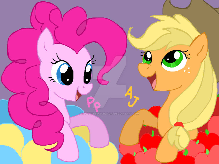 Pinkie Pie and Apple Jack