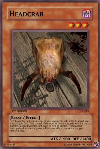 'Headcrab' card