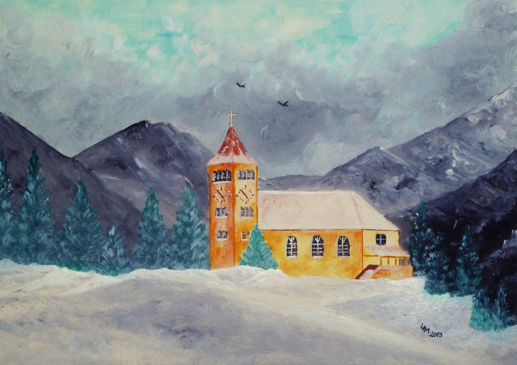 Winter Chapel (acrylic)