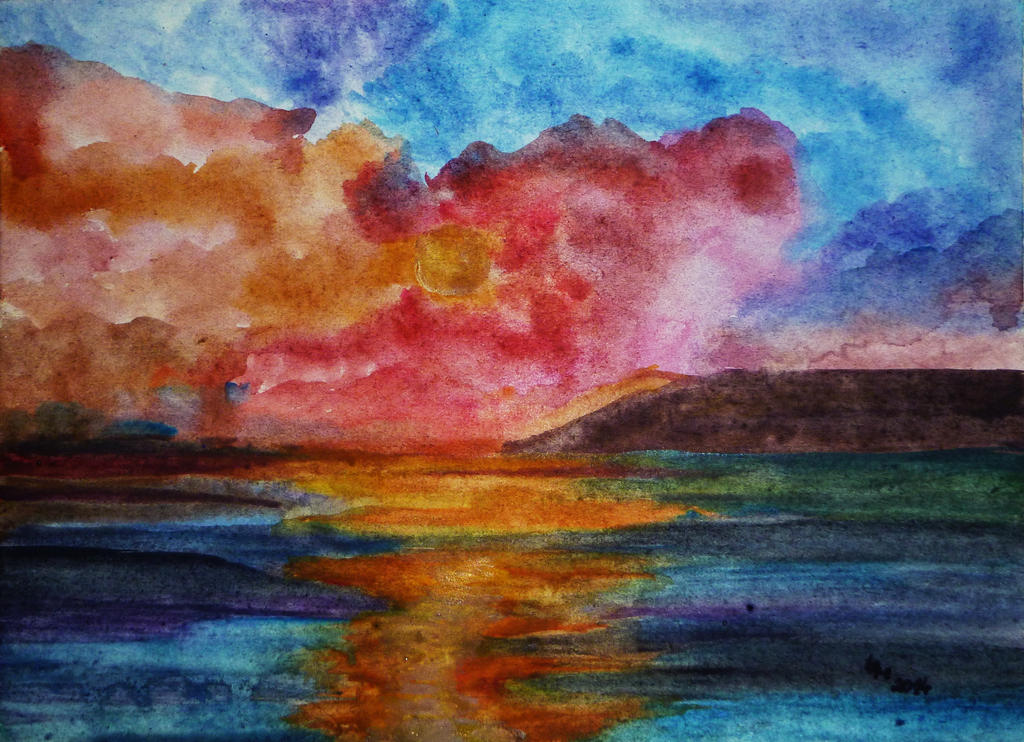 Sunrise (watercolor)