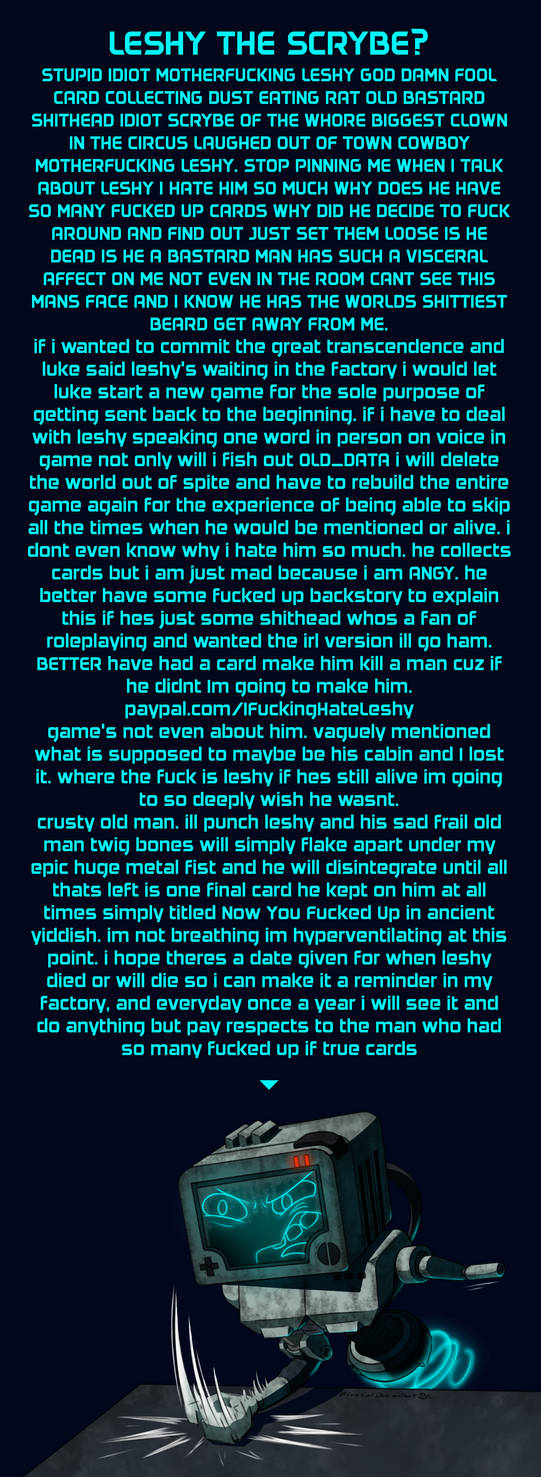 The Leshy rant by BlueCatDeviantart on DeviantArt