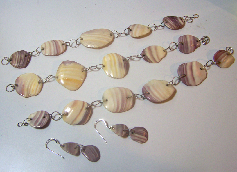 Shell Bracelet+Earring set