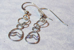 Silver Easter Egg Earrings