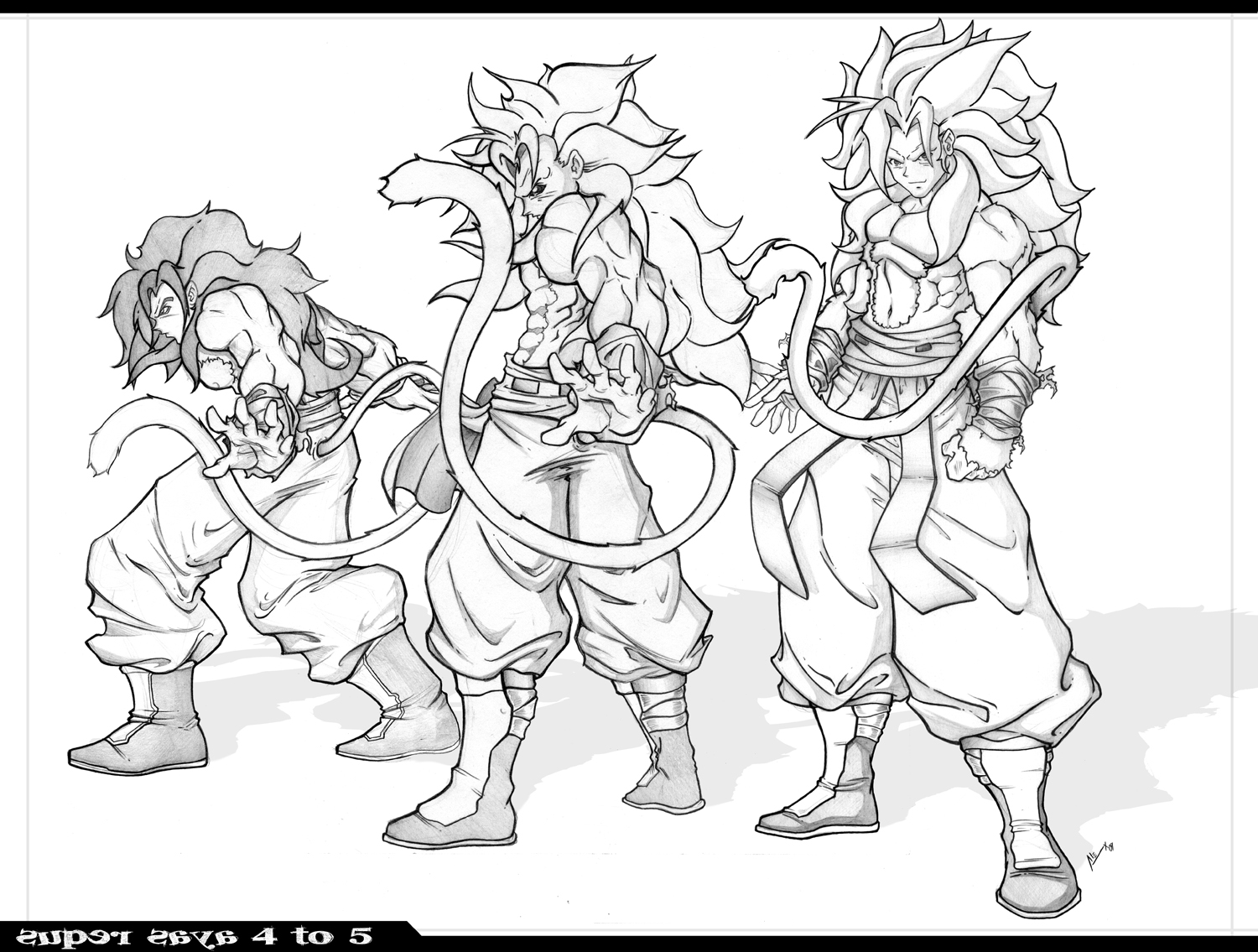 Super Saya 4 to 5 level by alexss on DeviantArt Super Saya 4 to 5 level by alexss on DeviantArt
