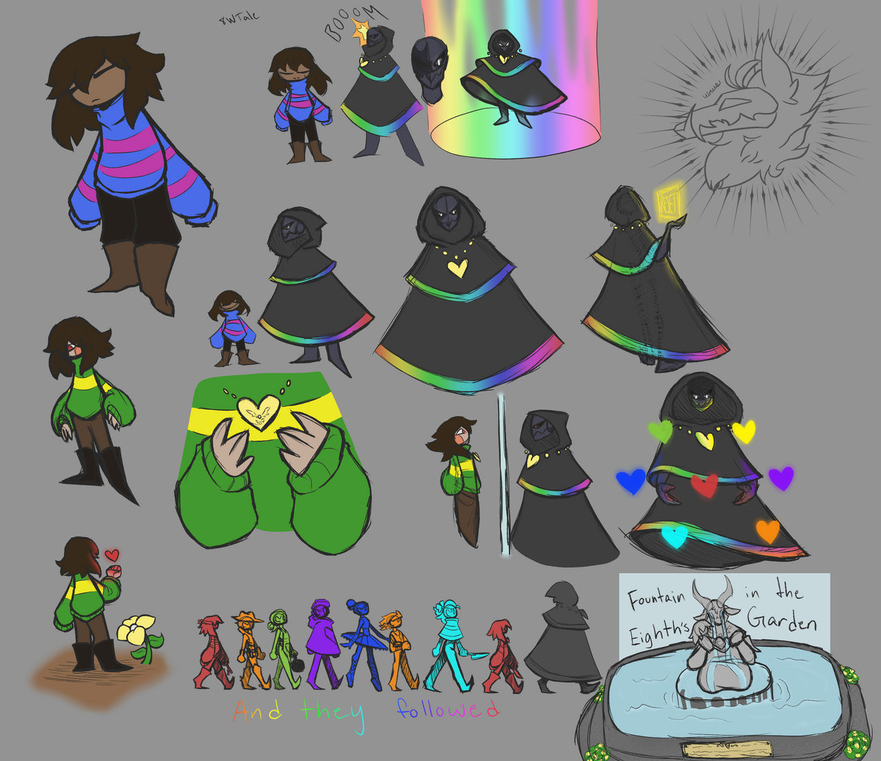 Concept doodles for old Undertale story (8WTale) by EnderFallDL on ...