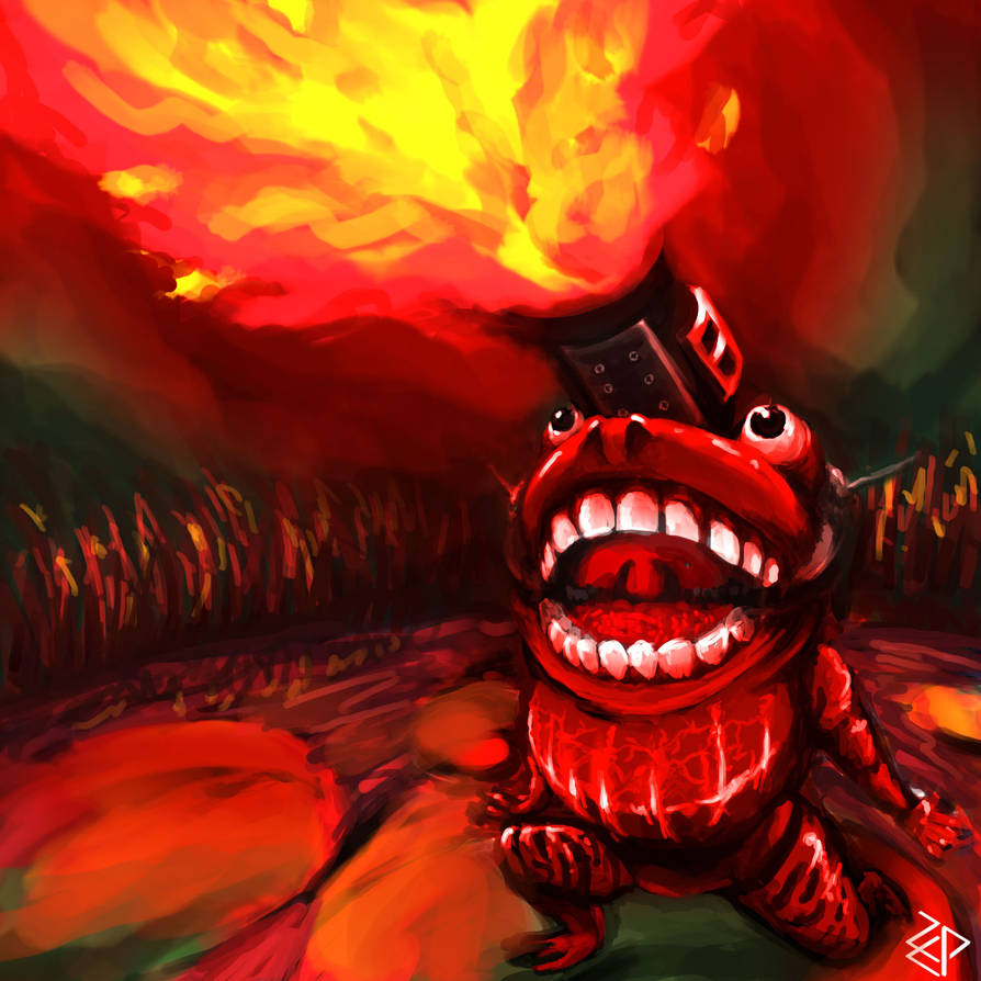 Fire Frog by Za-Leep-Per on DeviantArt