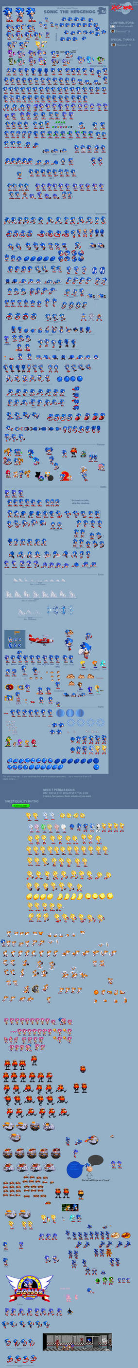 Modgen Modern Sonic V2 Sprites by MarianHedgehog on DeviantArt