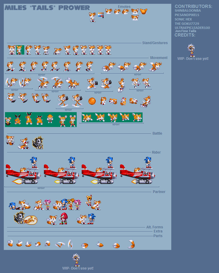 Modgen sonic After The Sequel Sprite sheet by MekanTheGuy on DeviantArt