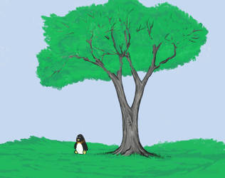 Tree And Penguin