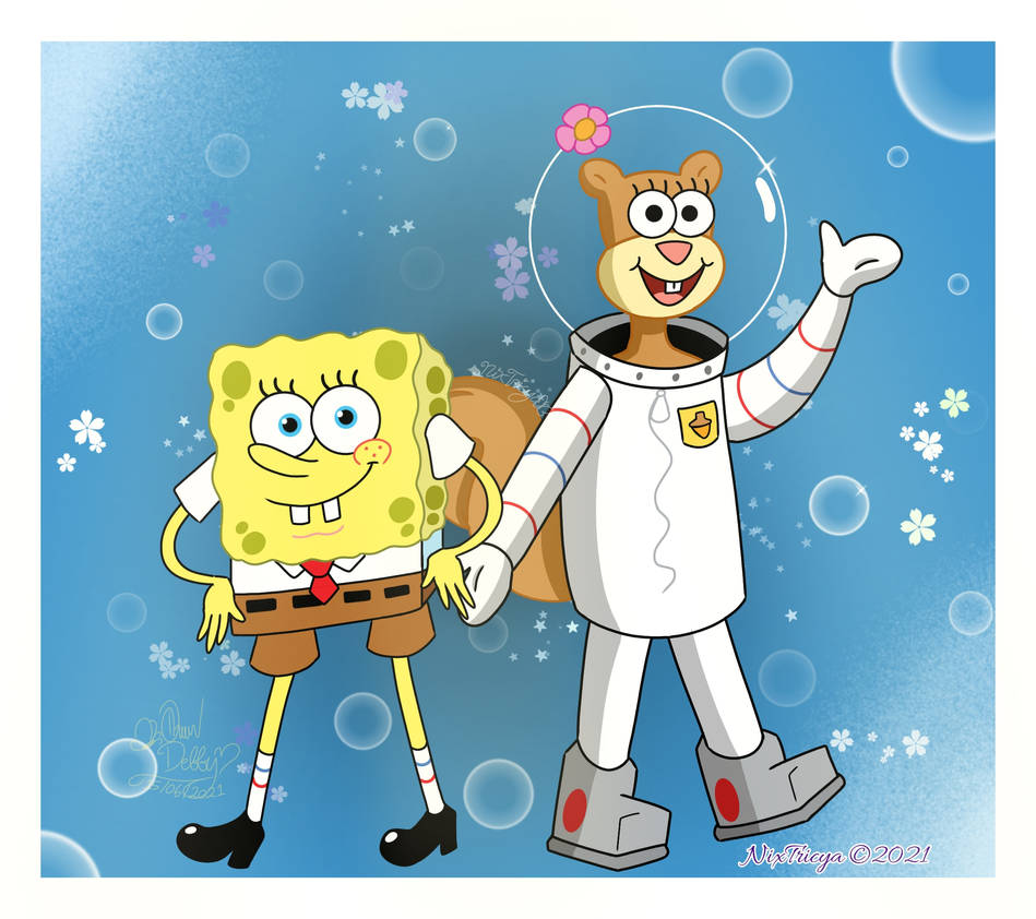 Spongebob And Sandy By LoveBeautySparkle On DeviantArt spongebob-and-sandy-by-lovebeautysparkle-on-deviantart