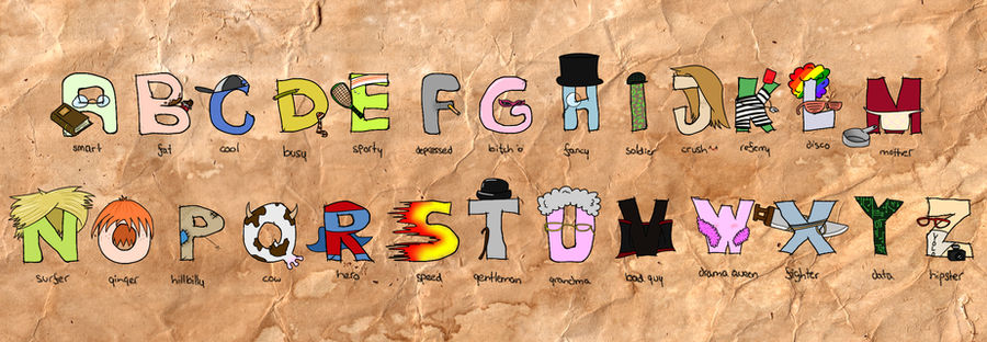 Personification Of Letters by Eiffi on DeviantArt