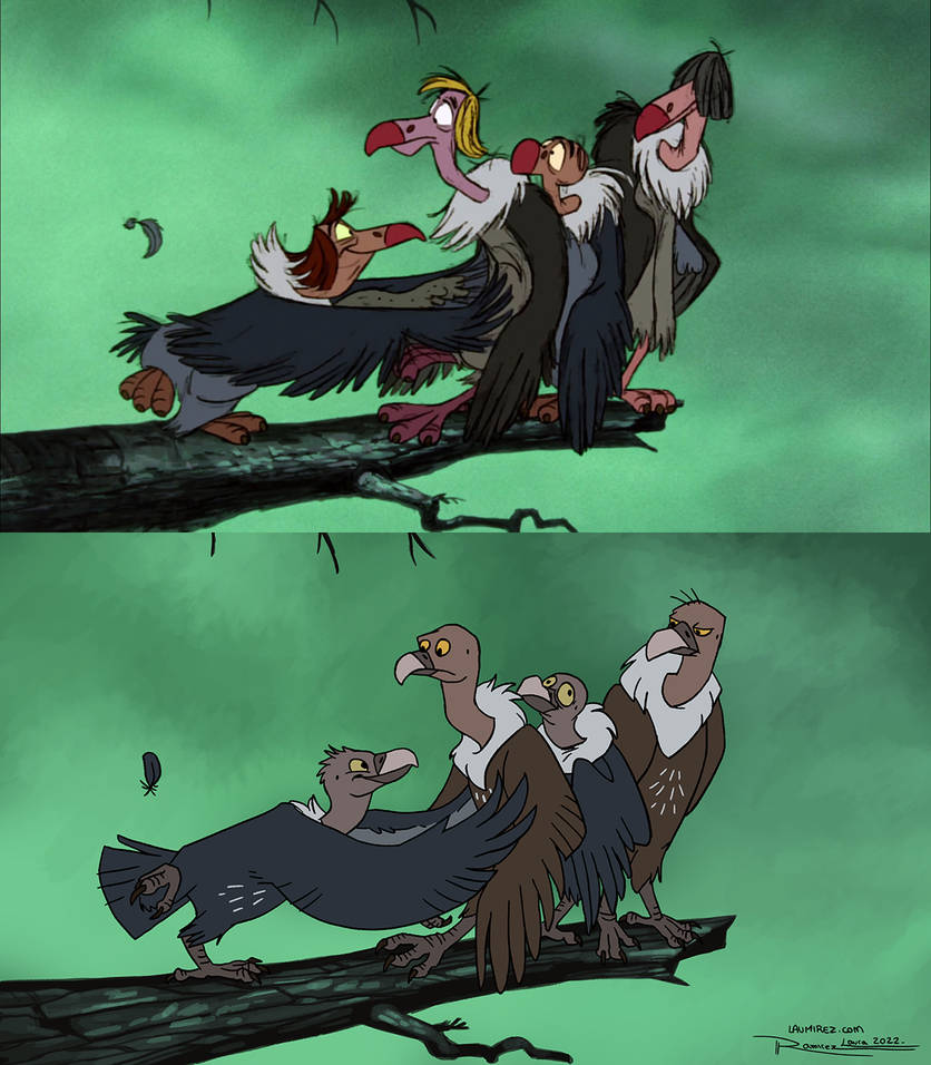 Vultures / Jungle Book REDRAW by LauraRamirez on DeviantArt