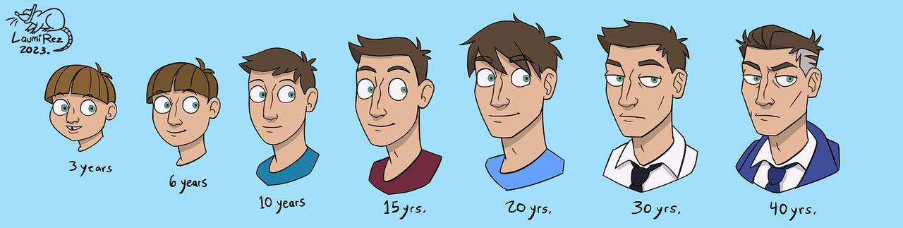 Deviantart Aging Process Lee Aging by LauraRamirez on DeviantArt