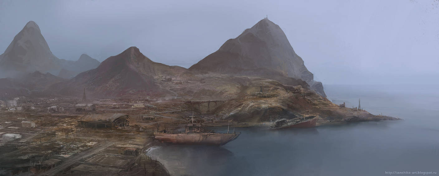 Rusty Pacific rusty coast by Sanchiko on DeviantArt