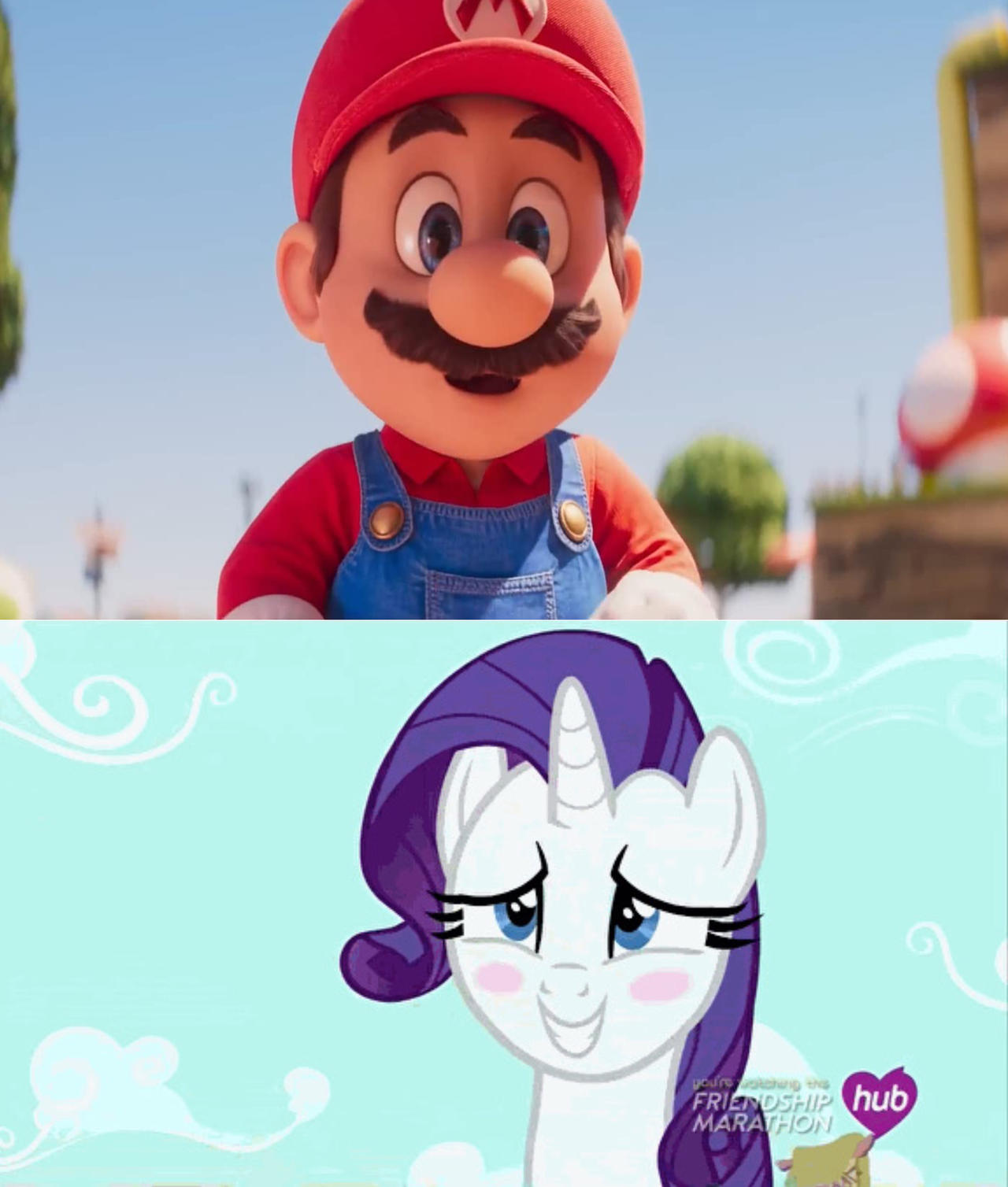 Mario Rarity Mario makes rarity blush by justisaiah2468 on DeviantArt
