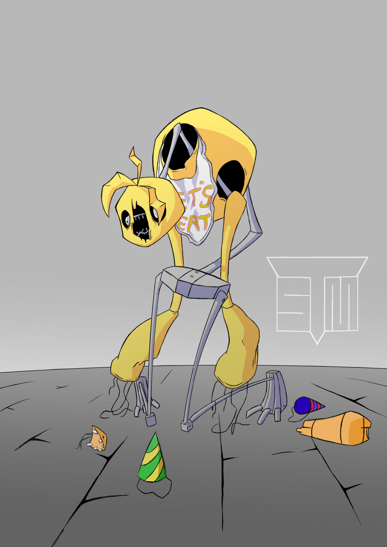 FNAF - Withered Chica by BootsDotEXE on DeviantArt