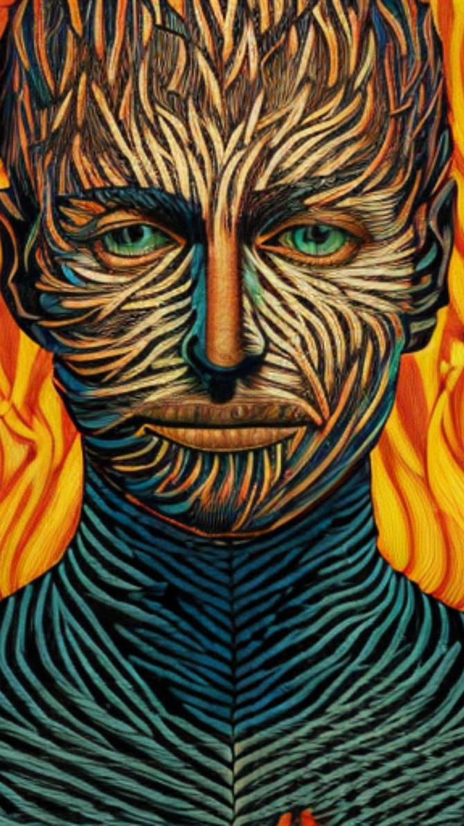 Patterned Face Phone Wallpaper by fungidev on DeviantArt