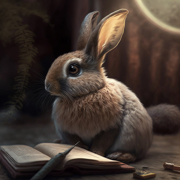 Bunny Librarian by HighRiseMedia on DeviantArt