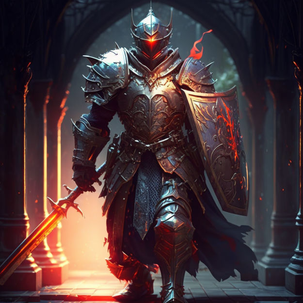 Knight Sheild Red Red Knight w Magic Shield 2 by HighRiseMedia on DeviantArt
