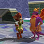 Elora Meets Adult Spyro (MMD)