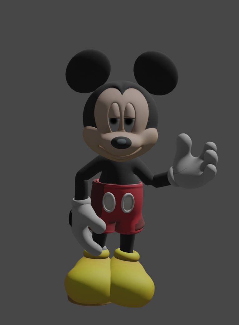 Mickey Mouse Render by Potoroogirl95 on DeviantArt