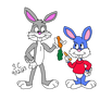 Bugs and Buster Bunny