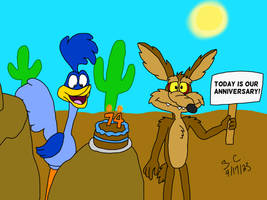 Happy 74th Anniversary Road Runner and Wile