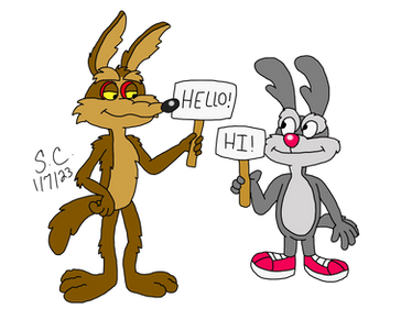 Wile E and Calamity Coyote