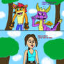Crash and Spyro met Lara Croft