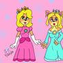 Peach and Rosalina Cosplay