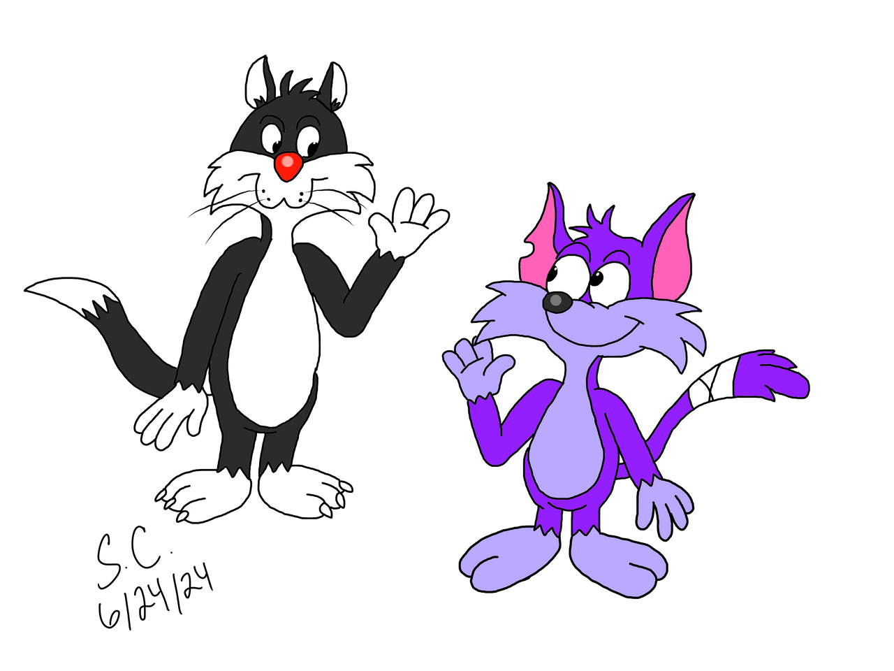 Sylvester and Furrball