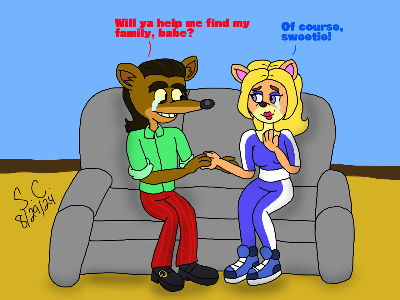 Pinstripe Searches For His Family