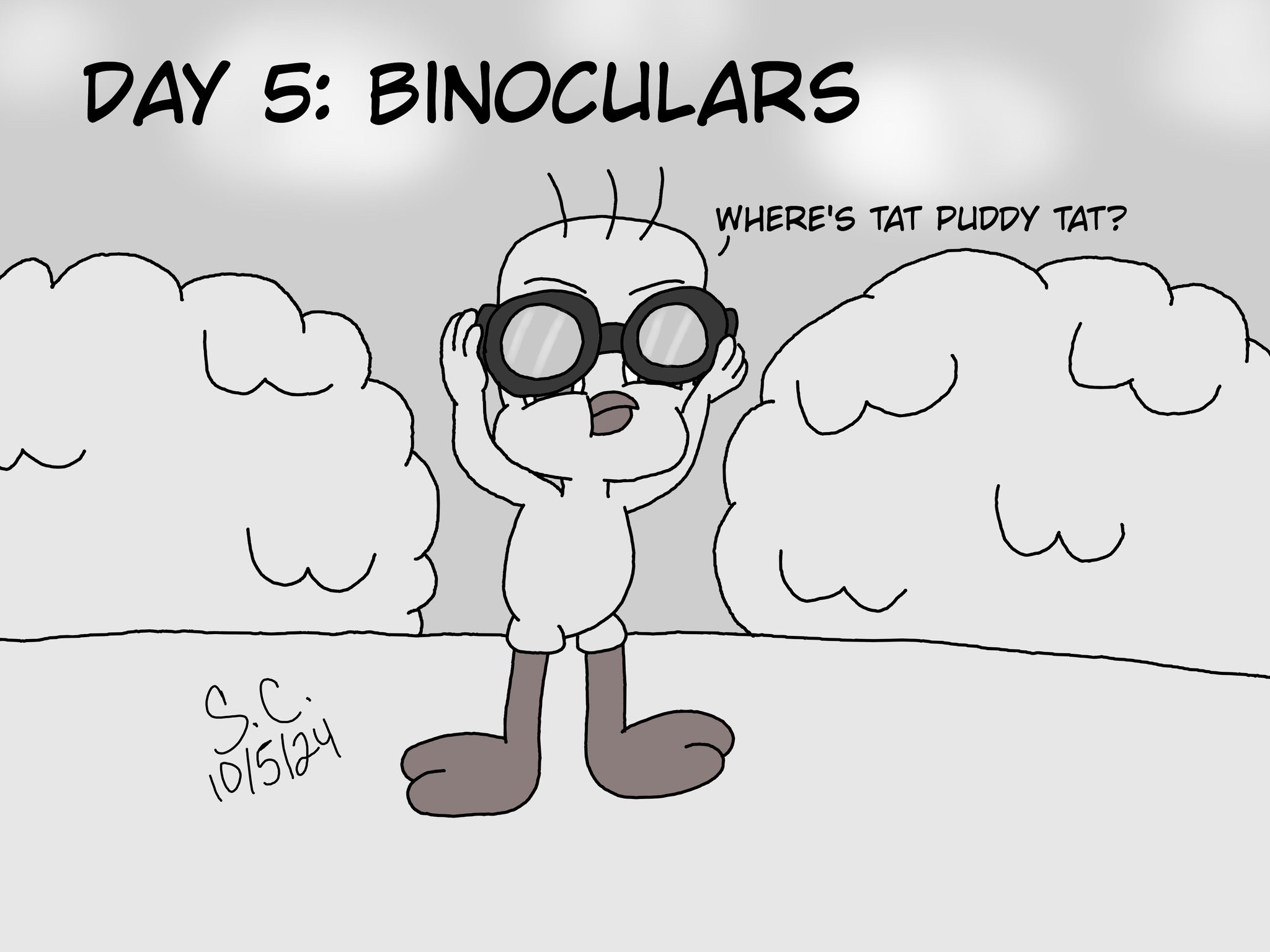 Inktober (2024) Day 5: Binoculars