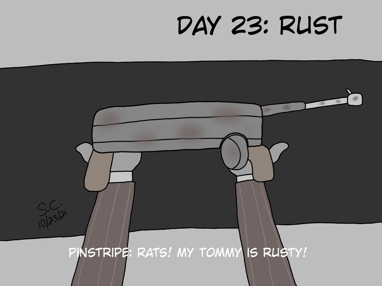 Inktober (2024) Day 23: Rust