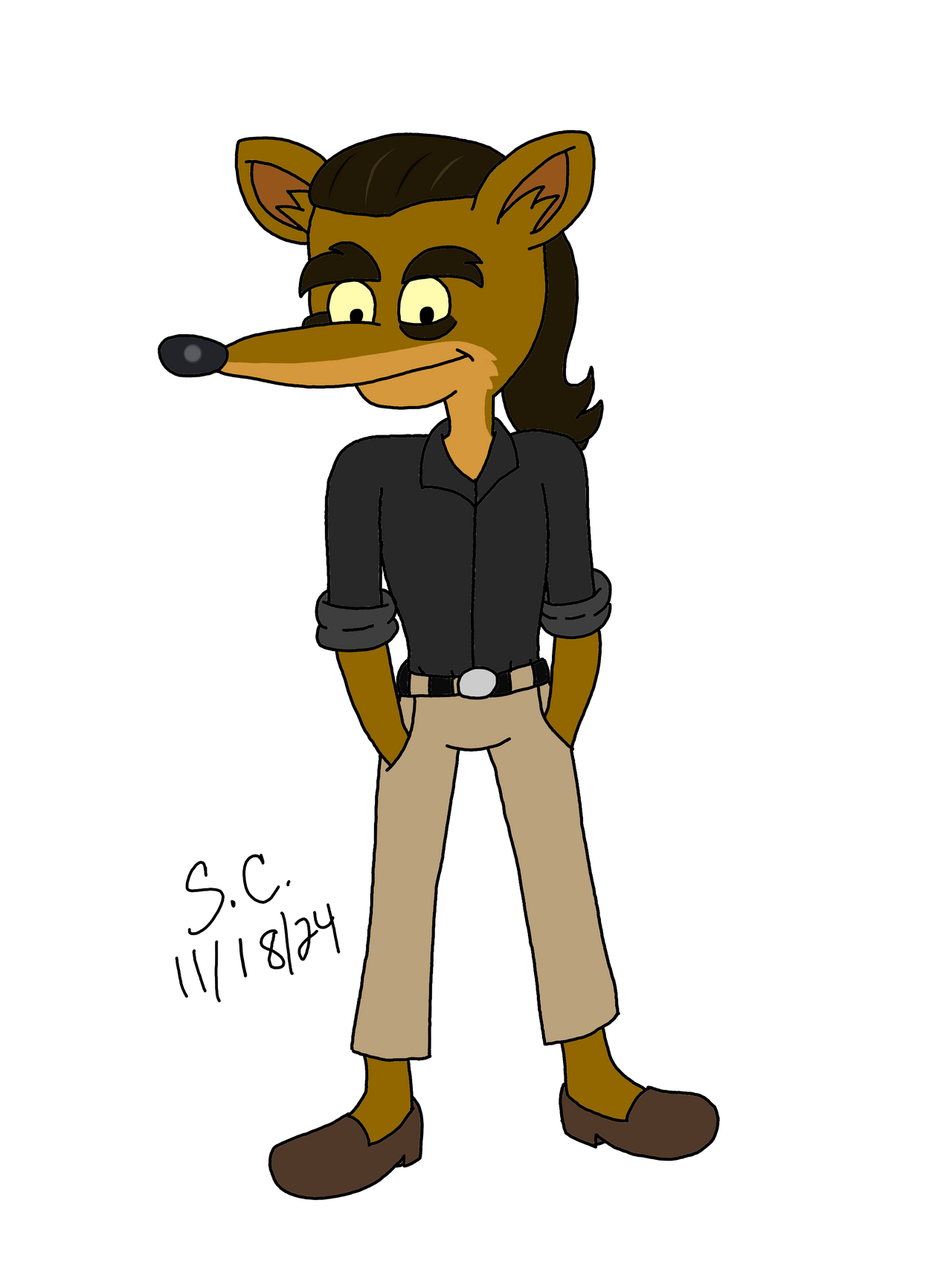 Pinstripe Casual Outfit