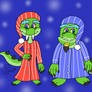 Komodo Brothers in PJs