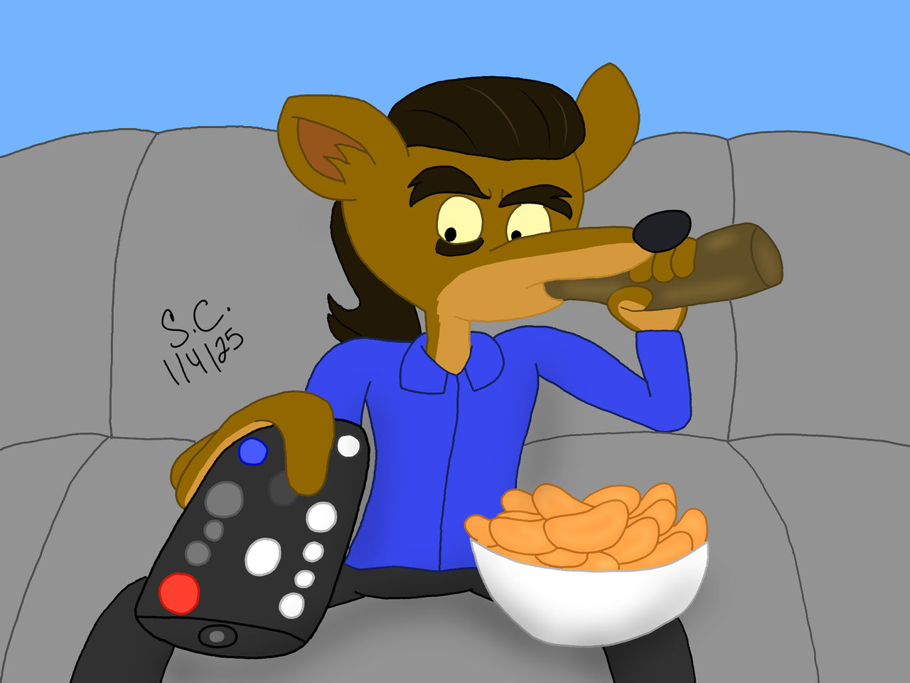 Watching TV