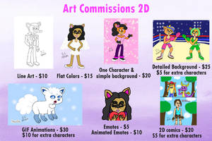 2D and 3D Commission Chart