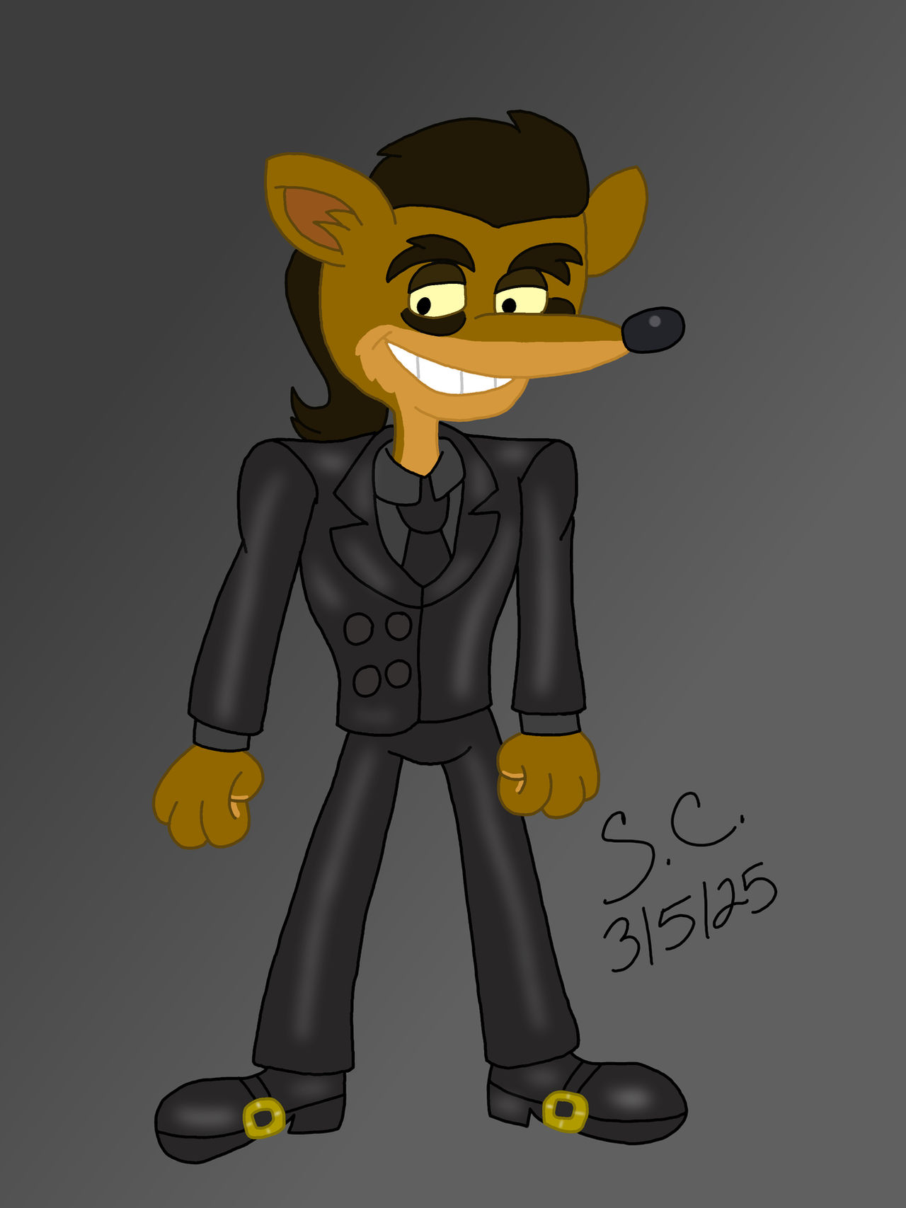 Pinstripe Silky Suit