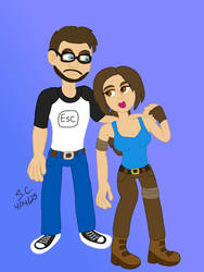 (Art Trade) Lara and Alex