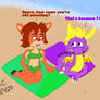 Spyro and Elora Beach Day