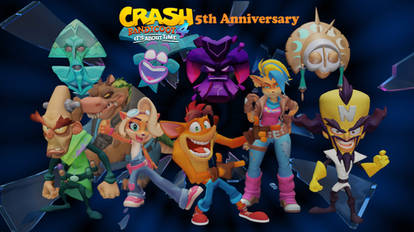 Happy 5th Anniversary Crash 4 Render