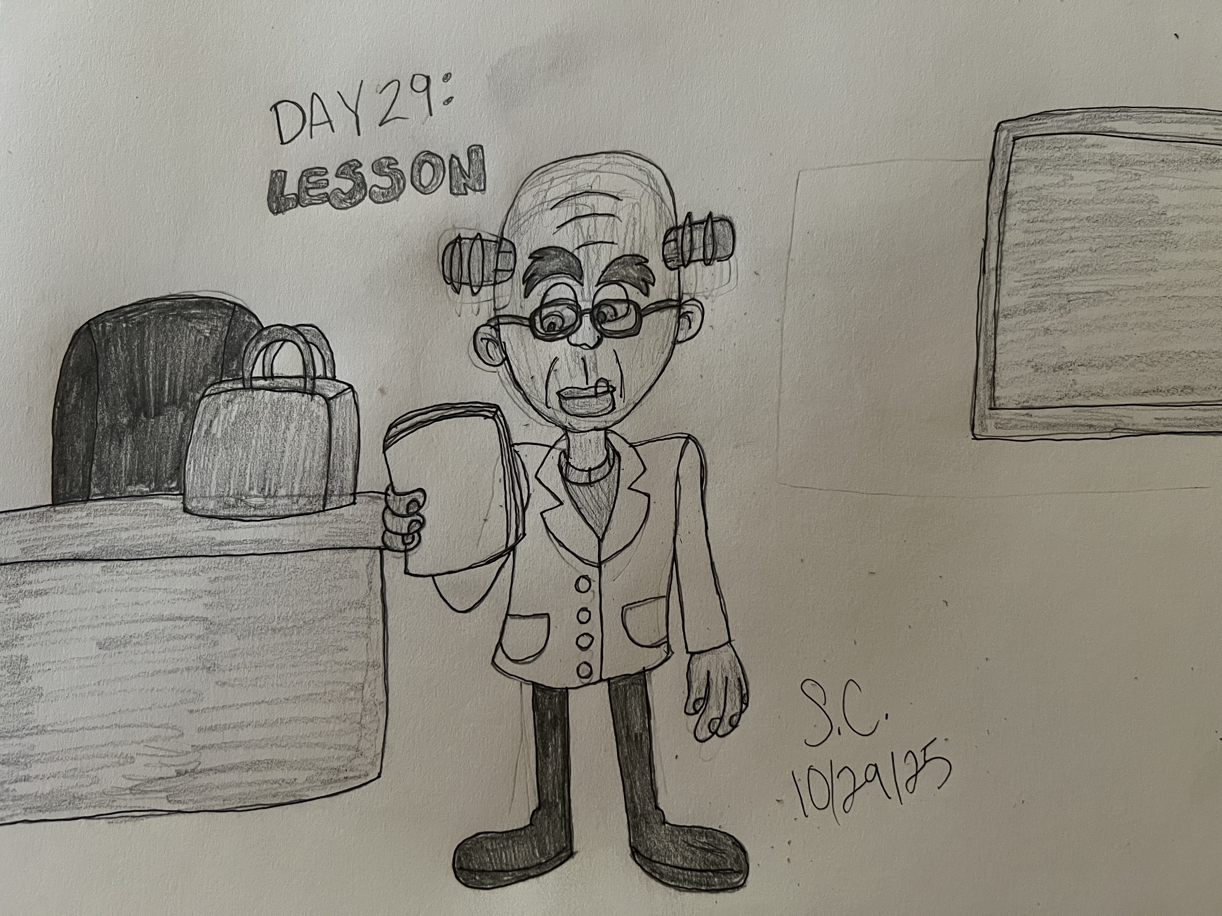 Lesson Inktober Inktober (2025) Day 29: Lesson by ShannythePotoroo on DeviantArt